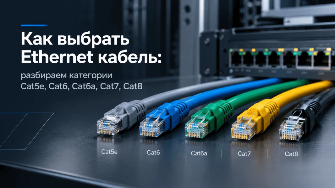 Как выбрать Ethernet кабель: разбираем категории Cat5e, Cat6, Cat6a, Cat7, Cat8